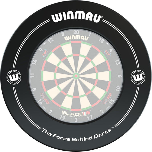 Printed Dart Board Surround Ring – Durable Backboard Wall Protector for Dartboards - Available in White, Black, Red & Blue - Professional Darts Accessories